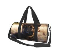 Sac de voyage pliable pour le week-end, sac de nuit, chiot berger allemand, sac de sport, sac de sport, sac de sport, sac de sport, sac à main léger pour homme et femme, noir, taille unique, Noir