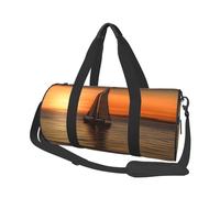 Sac de voyage pliable pour le week-end, sac de nuit, coucher de soleil, plage, voilier, sac de sport, sac de sport, sac de sport, sac de sport, sacs de transport légers pour homme et femme, noir