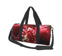 Sac de voyage pliable pour le week-end, sac de nuit, grenade, fruits, sac de sport, sac de sport, grande capacité, léger, pour homme et femme, noir, taille unique, Noir , Taille unique