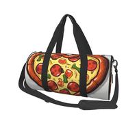 Sac de voyage pliable pour le week-end, sac de nuit I Love Pizza Heart Sac de sport fourre-tout de grande capacité léger pour homme et femme, noir, taille unique, Noir , Taille unique