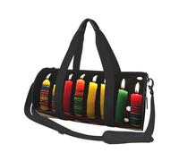 Sac de voyage pliable pour le week-end, sac de nuit Kwanzaa Candle, sac de sport, sac de sport, sac de sport, sac de sport, sacs de grande capacité, sacs à main légers pour homme et femme, noir