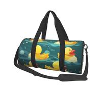Sac de voyage pliable pour le week-end, sac de voyage, canards en caoutchouc, sac de sport, sac de gym de grande capacité, sac de week-end, sac de nuit, sac à main léger pour homme et femme, noir