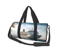 Sac de voyage pliable pour week-end, voyage en bord de mer, bateau de croisière, sac de sport, sac de gym, sac de sport léger pour homme et femme, noir, taille unique, Noir , Taille unique
