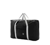 Sac de Voyage Pliable, Sac Bagage à Main, Sacs Cabine Légers Imperméables Adaptés pour Nuit Vacances Shopping Week-Ends Sorties Salle De Sport (Noir)