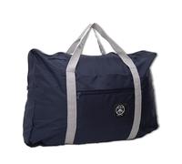 Sac de Voyage Pliable, Sac Bagage à Main, Sacs Cabine Légers Imperméables Adaptés pour Nuit Vacances Shopping Week-Ends Sorties Salle De Sport (Bleu Marine)