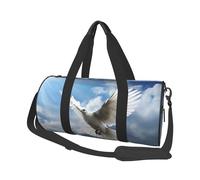 Sac de voyage pliable - Sac de voyage Peace Dove - Sac de sport fourre-tout de grande capacité - Sac de voyage léger pour homme et femme - Noir - Taille unique, Noir , Taille unique