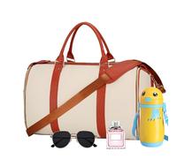 Sac de Voyage Pliable, Sac de Voyage Pliable pour Le Voyage, Fermeture à glissière de Grands Sacs de Rangement, en Bouchon avec sujets et Ceintures séparés, Sacs de Week-End étanches pour Hommes