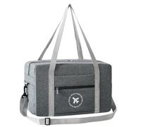 Sac de voyage pliable spacieux avec bandoulière pour affaires et voyages courts, Gris Small Gy-s, Medium