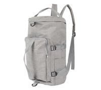 Sac de voyage polyvalent 2 en 1, sac à dos et sac bandoulière en Polyester gris chiné - DIDIER