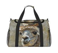 Sac de voyage polyvalent avec imprimé lama alpaga et fonctionnel pour activités de plein air