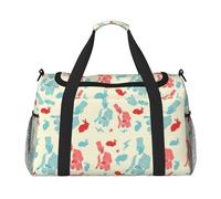 Sac de voyage polyvalent avec imprimé lapin magicien - Sac de voyage élégant et fonctionnel pour activités de plein air