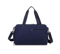 Sac De Voyage Portable 1 pièces Solide Oxford Filature Produit Sac De Voyage Grande Capacité Multifonctionnel Décontracté À Bandoulière Doux Polonais pour Un Week-End(Deep Bule)