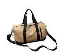 Sac De Voyage Portable 1 pièces Solide PU Fermeture éclair Grande Taille Sac de Voyage Doux personnalité élégant extérieur Sacs à bandoulière for Femmes pour Un Week-End(Khaki)