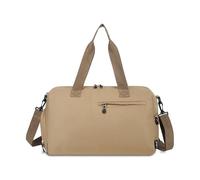Sac De Voyage Portable 2 pièces polochons de Voyage Souples Solide Oxford Produit Filature Sac Grande capacité Multifonctionnel décontracté à bandoulière Doux pour Un Week-End(Khaki)