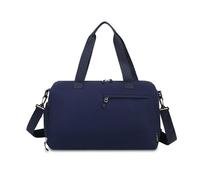 Sac De Voyage Portable 2 pièces polochons de Voyage Souples Solide Oxford Produit Filature Sac Grande capacité Multifonctionnel décontracté à bandoulière Doux pour Un Week-End(Deep Bule)