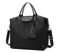 Sac De Voyage Portable Oxford - Housse de Protection for Bagages, Pochette d'embarquement intercalaire Respirante, Sac à bandoulière Voyage pour Un W nd(Black)