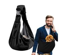 Sac De Voyage pour Animaux De Compagnie - Sac De Transport Avants Réglable, Porte-Chien Mains Libres, Outil De Harnais De Poche À Fermeture Éclair | Écharpe pour Petits Chiens