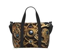 Sac de voyage pour articles personnels, sac à main, sac de sport, sac à main léger, imperméable, sac de sport cool steampunk pour femmes et hommes, noir, taille unique, Noir , Taille unique