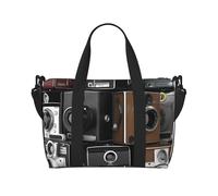 Sac de voyage pour articles personnels, sac à main, sac de sport, sac à main léger, imperméable, sac de sport, sac de sport rétro, cool, collection d'appareil photo, sac de week-end pour homme et