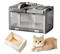 Sac de voyage pour chat - Organiseur de transport pour chaton avec doublure intérieure amovible - Sac de transport portable pour les voyages courts, les promenades, les trajets en voiture, l'intérieur