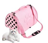 Sac de voyage pour chat, pochette de sortie pour animal de compagnie avec bandoulière, sac de sortie pliable pour chaton, pour voyage, randonnée, avion, camping, trajets vétérinaires urbains