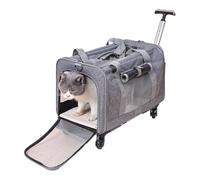 Sac de voyage pour chien - Sac de transport pour animaux de compagnie - Fermeture éclair - Compact et léger - Pour chatons ou chiots - Pour les vols en cabine, les voyages sur la route, l'intérieur et