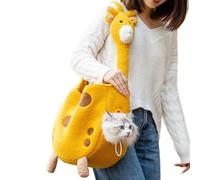 Sac de voyage pour chien - Vivez un transport fiable avec le transporteur girafe pour chien, sac de transport pour petits chiens et chats, taille sac de transport