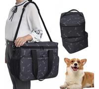 Sac de Voyage pour Chien Week-end Chien Sac de Voyage Organisateur 3 Pièces, Ensembles Essentiels pour Voyage avec Animaux de Compagnie, Accessoires de Voyage Chats et Chiens Un Week-end Escapade