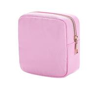 Sac de voyage pour cosmétiques - Sac de rangement tendance simple en nylon de couleur unie - Grande capacité - Pour femme - Transparent, C, Taille unique