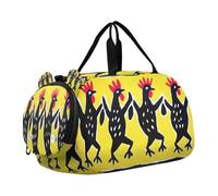 Sac de voyage pour enfants avec compartiment à chaussures - Les quatre poulets dansent de l'Apocalypse