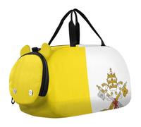 Sac de voyage pour enfants, garçons et filles | Sac de sport avec compartiment à chaussures Motif drapeau de la Cité du Vatican