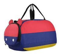 Sac de voyage pour enfants, garçons et filles | Sac de sport pour soirée pyjama avec compartiment à chaussures Drapeau national de l'île Maurice