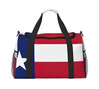 Sac de voyage pour femme et homme avec imprimé drapeau de l'État du Texas, Noir , Taille unique