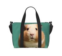 Sac de voyage pour femme et homme - Sac de sport mignon et étrange - Sac de voyage pour hamster - Sac de voyage étanche avec bandoulière - Noir - Taille unique, Noir , Taille unique