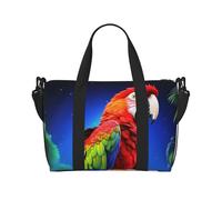Sac de voyage pour femme et homme - Sac de week-end - Sac de sport pour perroquet - Sac de voyage étanche avec bandoulière - Noir - Taille unique, Noir , Taille unique