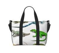 Sac de voyage pour femme, grand sac de week-end, sac de sport pour homme, sacs fourre-tout, différents types de sacs de bagage lézard pour les essentiels de voyage