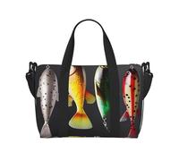 Sac de voyage pour femme, grand sac de week-end, sac de sport pour homme, sacs fourre-tout, divers types d'appâts de pêche, sac de bagage pour les essentiels de voyage