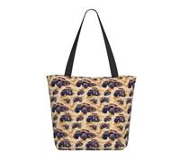 Sac de voyage pour femme - Sac de travail léger à la mode cool - Imprimé camion tout-terrain - Sac à main d'infirmière - Sac de plage pour femme - Grand sac à main zippé