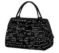 Sac de voyage pour femmes, hommes, enfants, garçons et filles, sac de week-end, sac de sport, sac de voyage, sac de week-end, mathématiques, table physique, couleur, XXL, Organiseur de sac