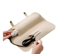 Sac de voyage pour fer à friser - Organiseur de rangement pour fer à lisser, coussin d'isolation thermique, étui de voyage pour accessoires de cheveux, pince, peigne, pinceau, comptoir, commode, salon