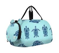 Sac de voyage pour garçons avec bandoulière - Grenouille verte, Bleu foncé Tortue Océan, Classique