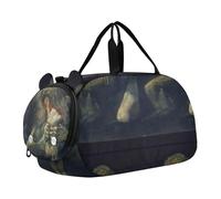 Sac de voyage pour garçons, cavaliers arabes Delacroix, peinture Delacroix, sacs de nuit pour tout-petits filles, sacs de voyage pour compartiment à chaussures, Francisco Goya Saturn Devouring Son