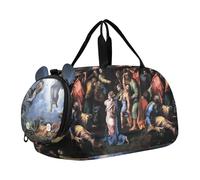 Sac de voyage pour garçons, cavaliers arabes Delacroix, peinture Delacroix, sacs de nuit pour tout-petits filles, sacs de voyage pour compartiment à chaussures, Peinture Raphaël Transfiguration
