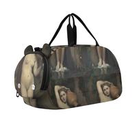 Sac de voyage pour garçons, cavaliers arabes Delacroix, peinture Delacroix, sacs de nuit pour tout-petits filles, sacs de voyage pour compartiment à chaussures, Jean-Auguste-Dominique Ingres La Source