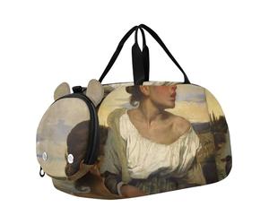 Sac de voyage pour garçons, cavaliers arabes Delacroix, peinture Delacroix, sacs de nuit pour tout-petits filles, sacs de voyage pour compartiment à chaussures, peinture Delacroix, Classique