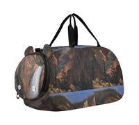 Sac de voyage pour garçons Leonardo da Vinci Baptême Christ, sac de voyage pour enfants, Albert Bierstadt Yellowstone Falls, Classique