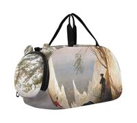 Sac de voyage pour garçons Leonardo da Vinci Baptême Christ, sac de voyage pour enfants, Falaises de craie de Caspar David Friedrich sur Rügen, Classique