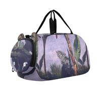 Sac de voyage pour garçons Leonardo da Vinci Baptême Christ, sac de voyage pour enfants, Imprimé bananiers Albert Bierstadt, Classique