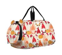 Sac de voyage pour garçons - Motif libellules colorées - Violet foncé, Nains d'automne mignons rouges et oranges, Classique