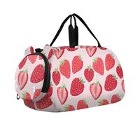 Sac de voyage pour garçons - Sac de voyage pour garçons - Sac de voyage pour enfants - Sac de sport pour enfants, Fraises rouges, rose clair, Classique
